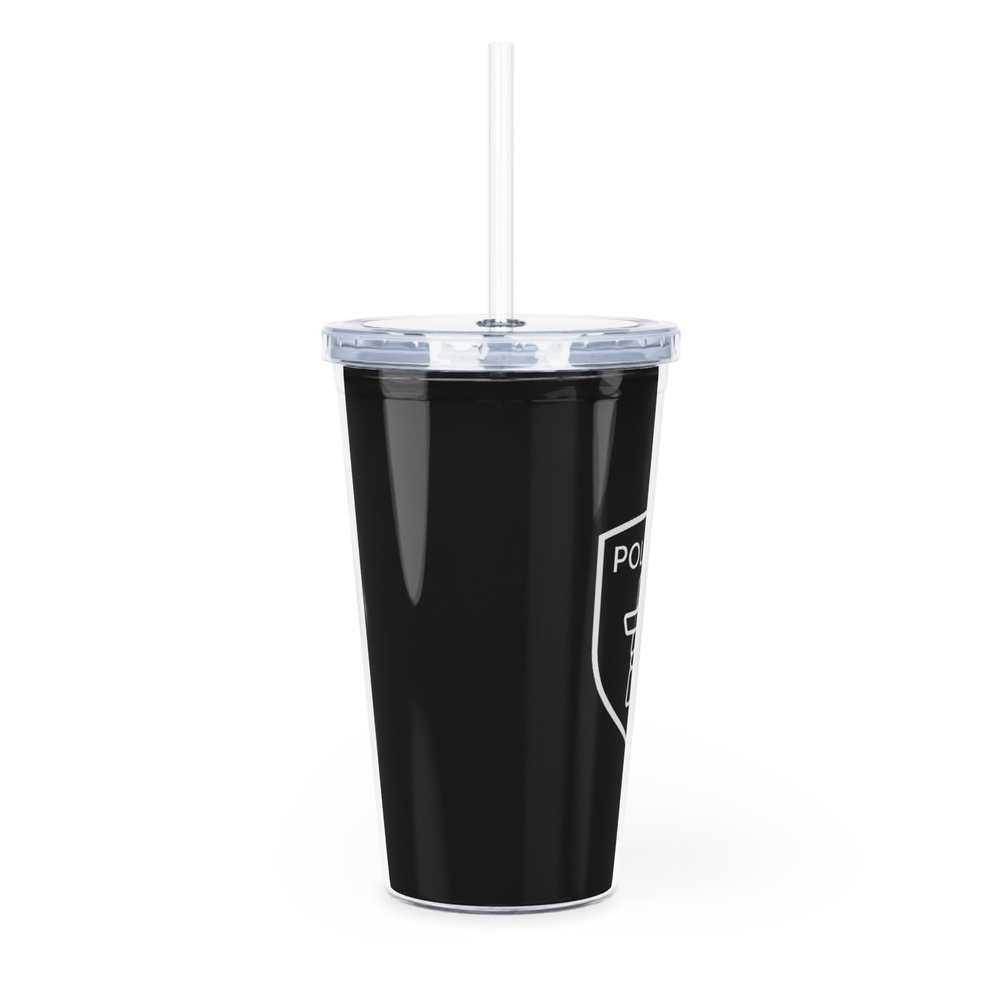 Polaris Logo Plastic Tumbler with Straw - Durable Drinkware for Outdoor Adventures and Everyday Use